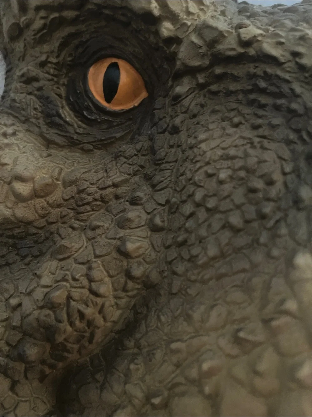Reptile Terrarium Dinosaur Head Hideout - Brown